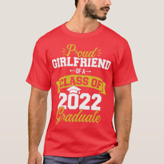 Het rode vriendin van klasse van 2022 afstuderen s t-shirt
