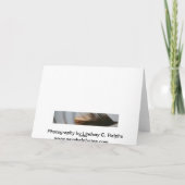 Het rode Wenskaart van de Bladeren van het Hart Kaart (Achterkant)