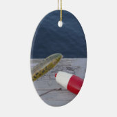 het rode witte blauw van het meer... keramisch ornament (Rechts)