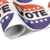 Het rode Witte & Blauwe Ontwerp van de Stem Cadeaupapier (Rol Hoek)