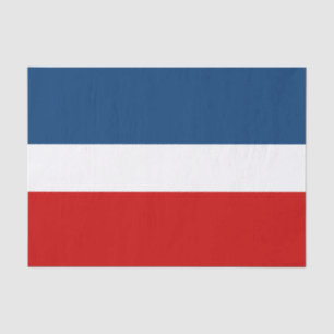 Het rode, witte en blauwe, 10 lbs-papier, wit tissuepapier