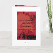 HET RODE WOUD #1 FEESTDAGEN KAART (Achterkant)