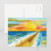 Het rode Zee oversteken Briefkaart (Voorkant / Achterkant)