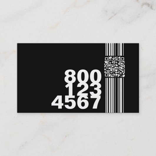 het roepen qr code (kleur klantgericht) visitekaartje (Voorkant)