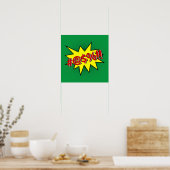 Het roepen van Toespraak Bubble Uw Sjabloon van he Poster (Keuken)