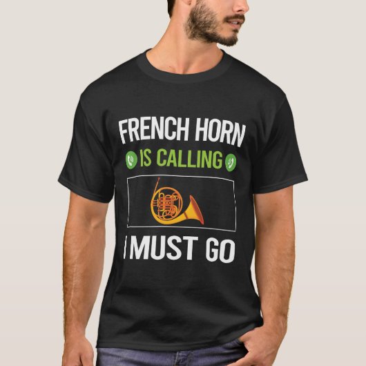 Het roept Franse Hoorn T-shirt (Voorkant)
