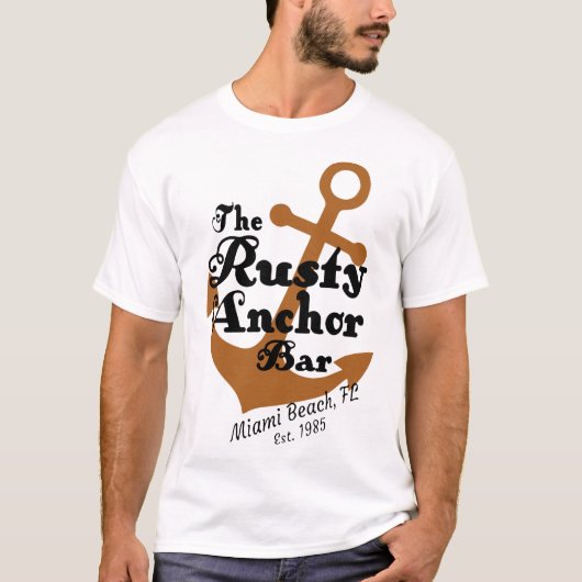 Het roerige strand van de bar miami fl est 1985 t-shirt (Voorkant)