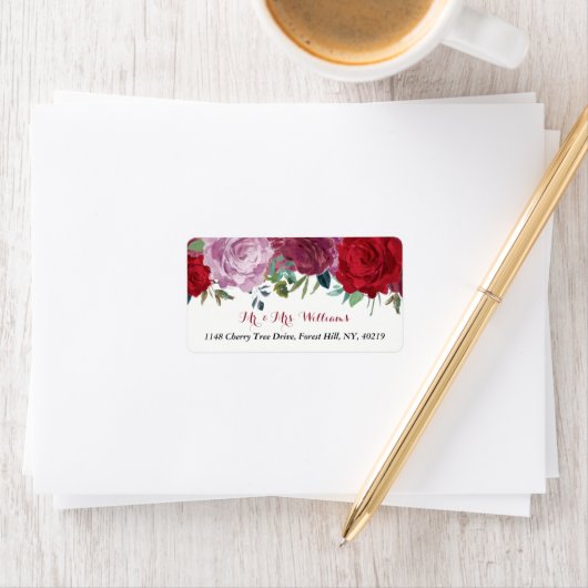 Het Romantische Collectie van het Floral Wedding Etiket (Insitu)