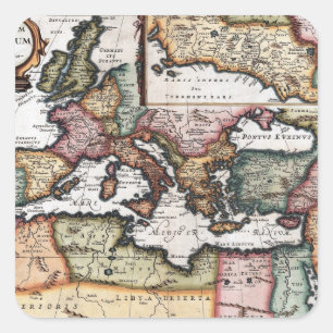 Het Romeinse Rijk Vierkante Sticker
