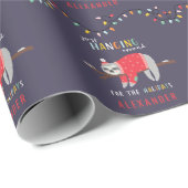 Het rondhangen van de leuke feestdag cadeaupapier (Rol Hoek)