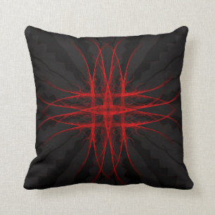 "Het rood" — Abstracte geometrische kunst-Kussen Kussen