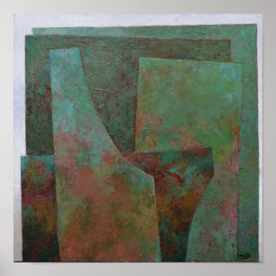 Het rood en het groen poster