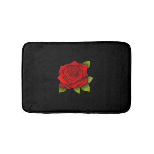 Het rood nam toe badmat