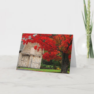 Het Rood van de herfst Kaart