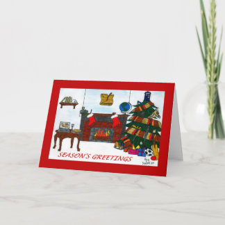 Het Rood van de Kaart van Kerstmis TSSB