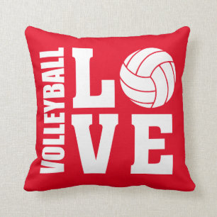 Het Rood van de Liefde van het volleyball Kussen