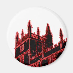 Het Rood van de Spiralen van de Bouw van Oxford En Magneet