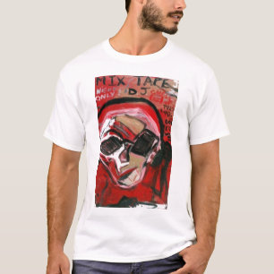HET ROOD VAN DJ VAN DE BAND VAN DE MENGELING T-SHIRT