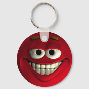 Het Rood van Emoticon Sleutelhanger