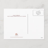 Het rood van Naughty&Nice van het Briefkaart van (Achterkant)