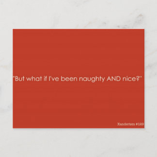 Het rood van Naughty&Nice van het Briefkaart van