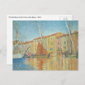 Het roodbruin van Paul Signac, Pointillisme Briefkaart (Voorkant / Achterkant)