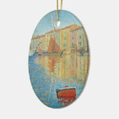 Het roodbruin van Paul Signac,  Pointillisme Keramisch Ornament (Links)