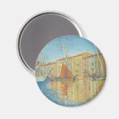 Het roodbruin van Paul Signac,  Pointillisme Magneet (Voorkant / Achterkant)