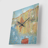 Het roodbruin van Paul Signac,  Pointillisme Vierkante Klok (Hoek)