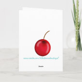 Het roomijs behandelt bedankkaart (Achterkant)