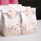 Het roos goud van de bruiloft dank u elegante mode ronde sticker