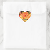 Het Roos_ Hart Sticker (Tas)