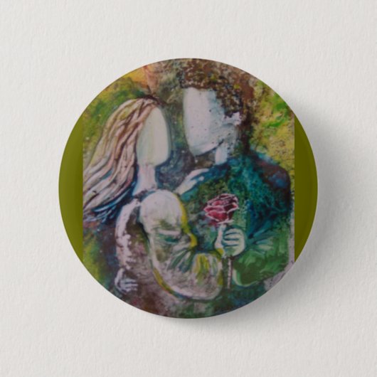 "Het Roos" Magnet Ronde Button 5,7 Cm (Voorkant)
