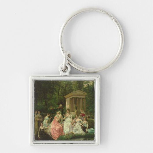 Het Roos Malmaison, c.1867 Sleutelhanger (Voorkant)