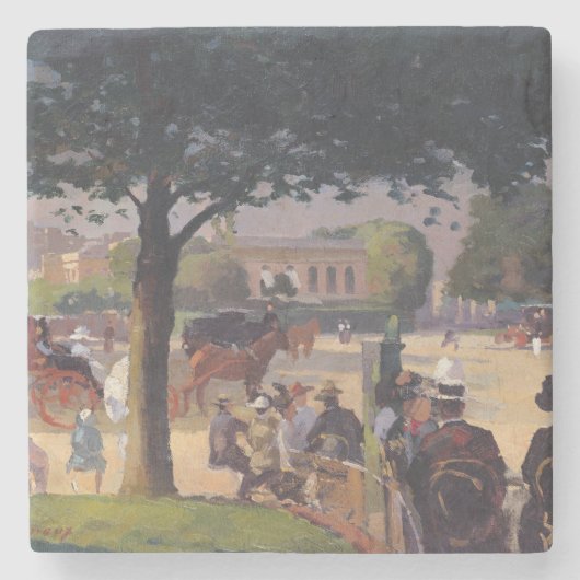 Het Roos Palais, Parijs Stenen Onderzetter (Voorkant)