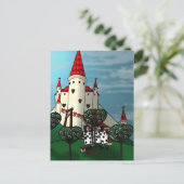 Het Roos rode Briefkaart schilderen (Staand voorkant)