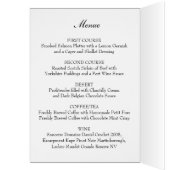 Het Roos van de Kaart van het Menu van de bruiloft (Binnen (Links))