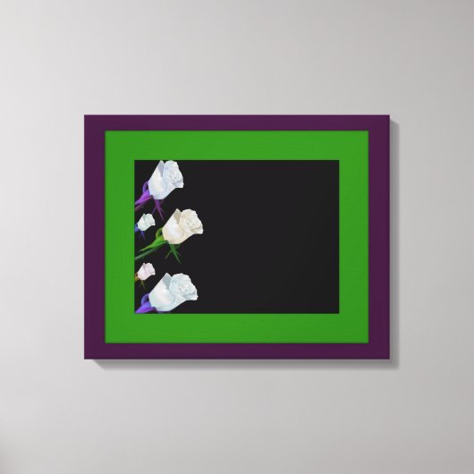 Het Roos van de terugtocht Gefrafte Gestroomde Can Canvas Afdruk (Voorkant)