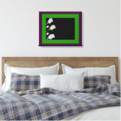 Het Roos van de terugtocht Gefrafte Gestroomde Can Canvas Afdruk (Insitu (Slaapkamer))