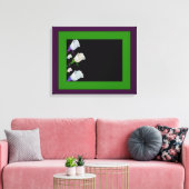 Het Roos van de terugtocht Gefrafte Gestroomde Can Canvas Afdruk (Insitu (Woonkamer))