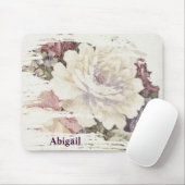 Het roos van de terugwinning bekleedingspatroon muismat (Met muis)