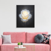 Het Roos van Getuige Canvas Afdruk (Insitu (Woonkamer))