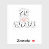 Het Roos van het Hart van het Manuscript van het M Sticker (Vel)