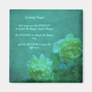 Het Roos van Serenity Prayer Inspirerend Magneet