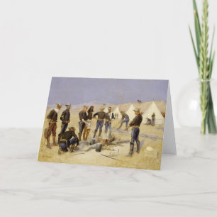 Het roosteren van het Rundvlees van Kerstmis in Feestdagen Kaart