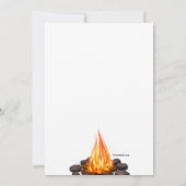 Het roosteren van marshmallows kaart (Achterkant)