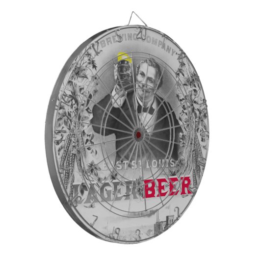 Het roosterende Dartboard van het Bier Lagerbier Dartbord (Voorkant Links)