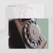 Het Rotary Ontwerp van de Telefoon van de Telefoon Briefkaart (Voorkant / Achterkant)