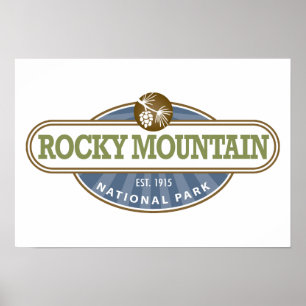 Het rotsachtige Nationale Park van de Berg Poster