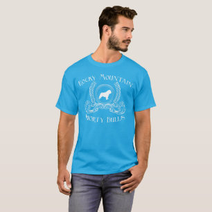Het rotsachtige Witte ontwerp van de T-shirt van